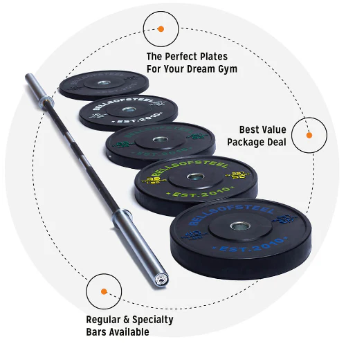 Barbell And Plate Custom Set