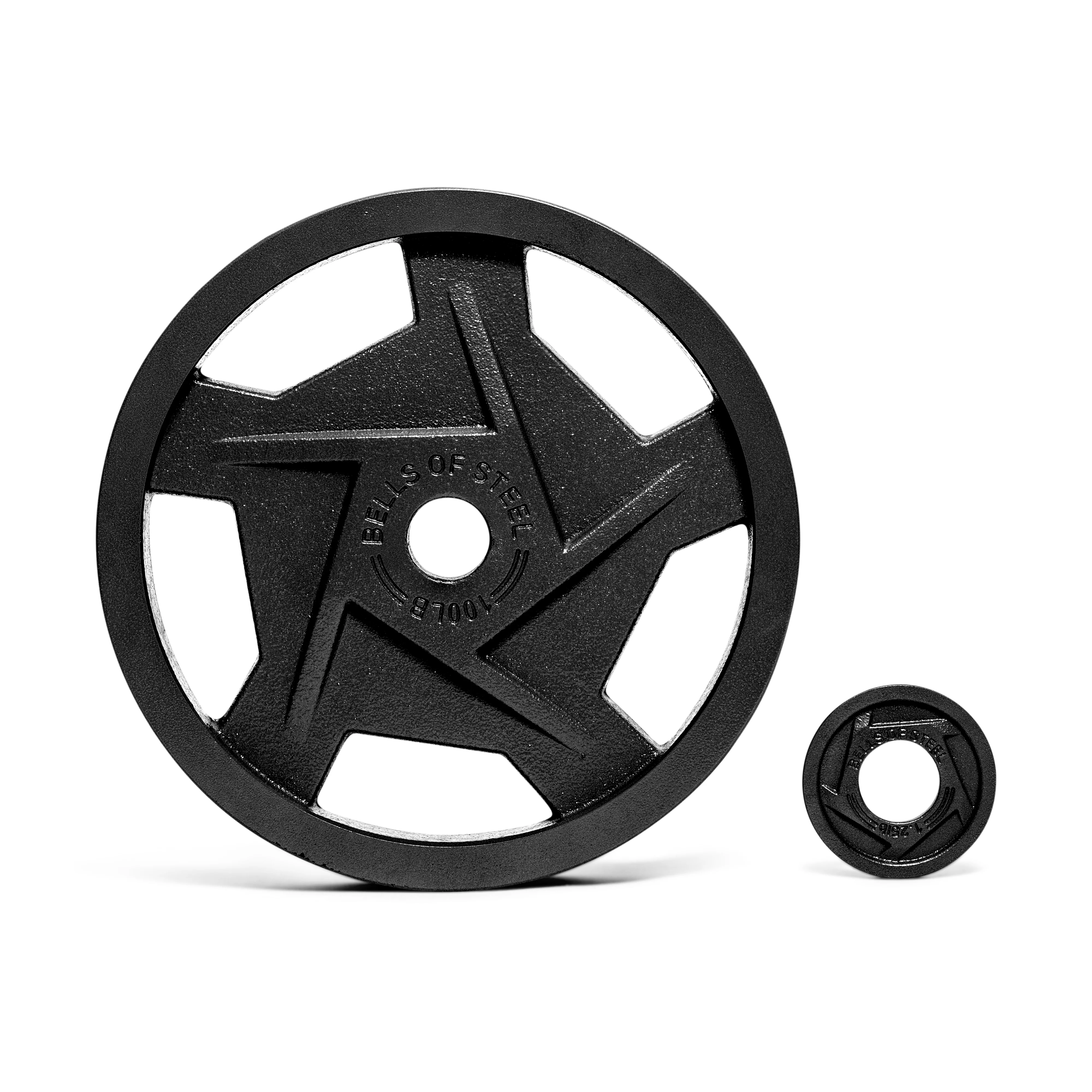 Black Mighty Grip Olympic Weight Plate Sets - Image 9