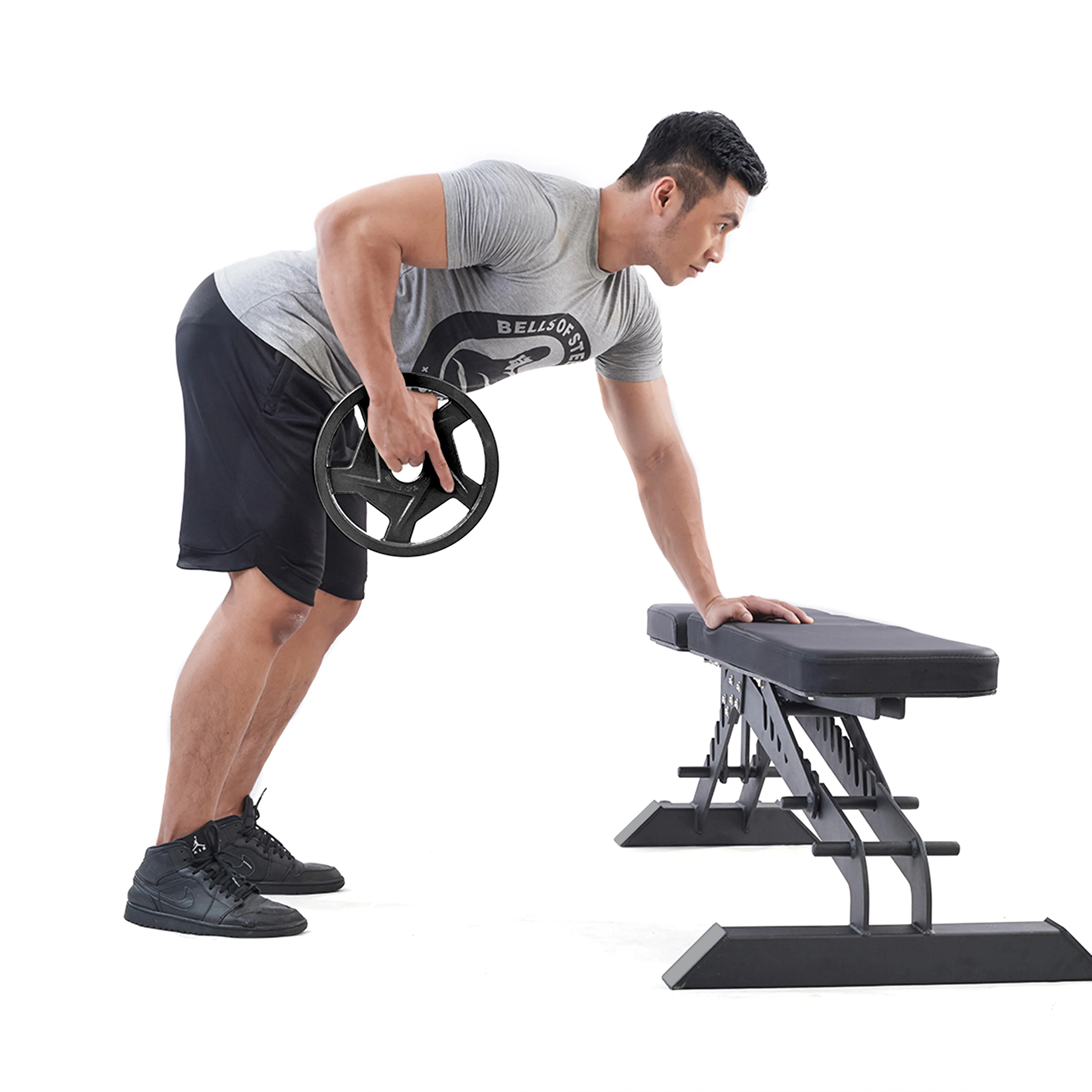 Black Mighty Grip Olympic Weight Plates - Image 3