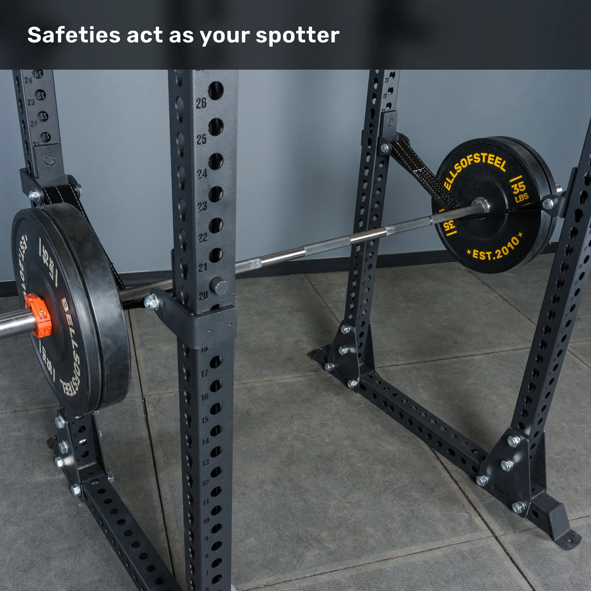 Manticore Flat Foot Power Rack - Prebuilt (3" x 3", 1" Holes) - Image 3
