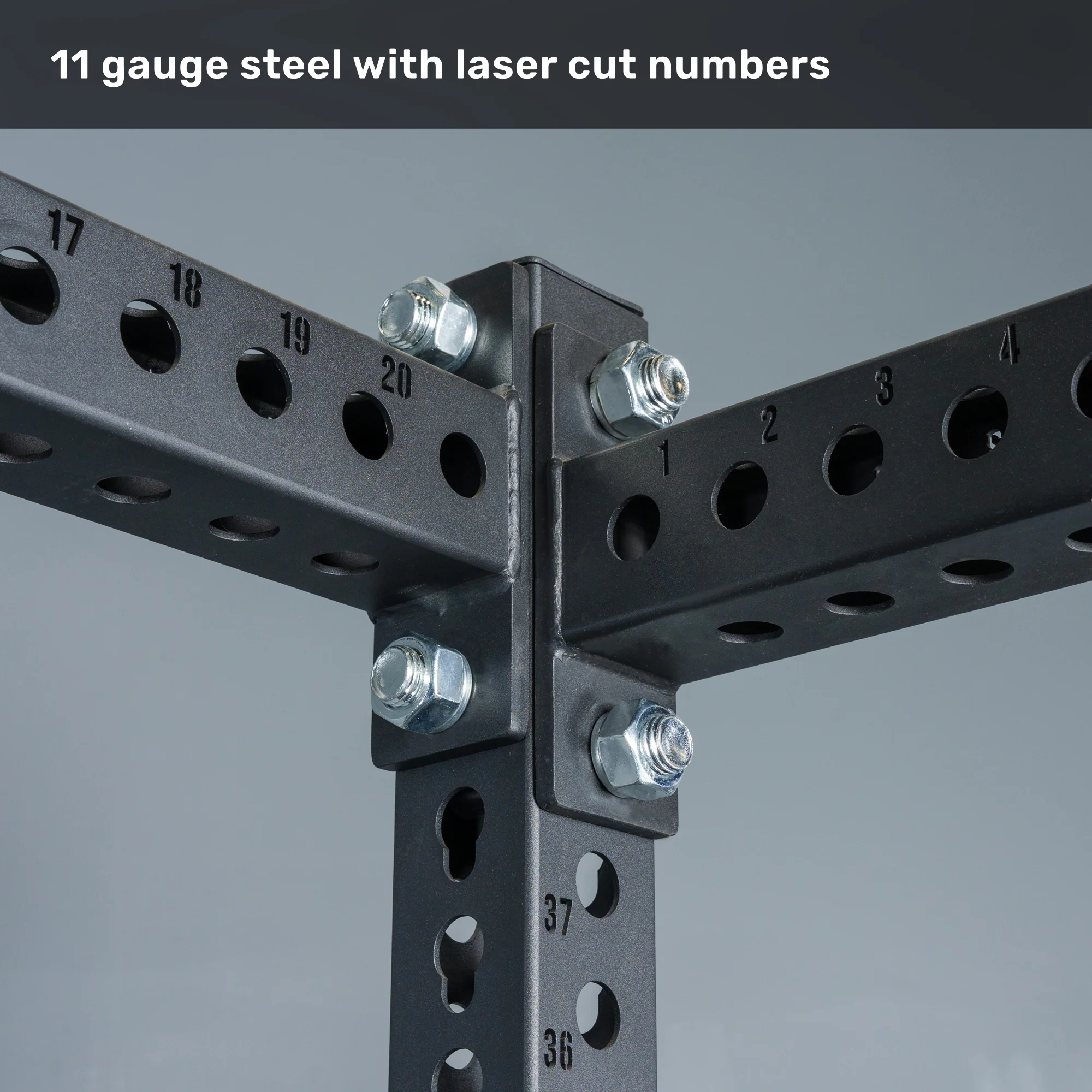 Manticore Flat Foot Power Rack - Prebuilt (3" x 3", 1" Holes) - Image 4