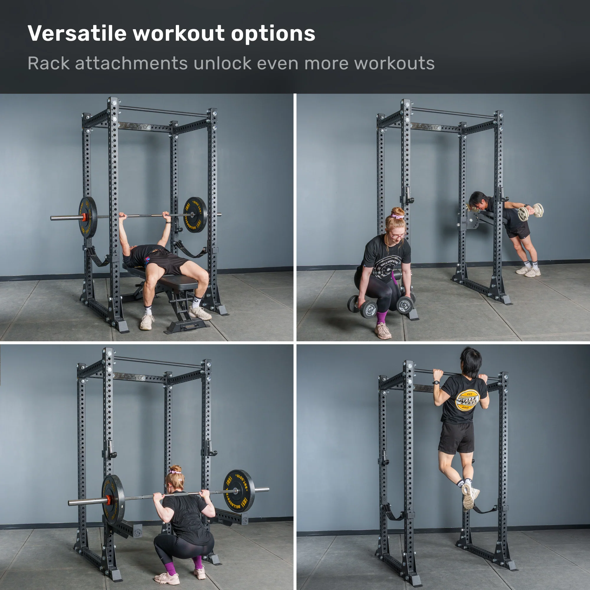 Manticore Flat Foot Power Rack - Prebuilt (3" x 3", 1" Holes) - Image 2