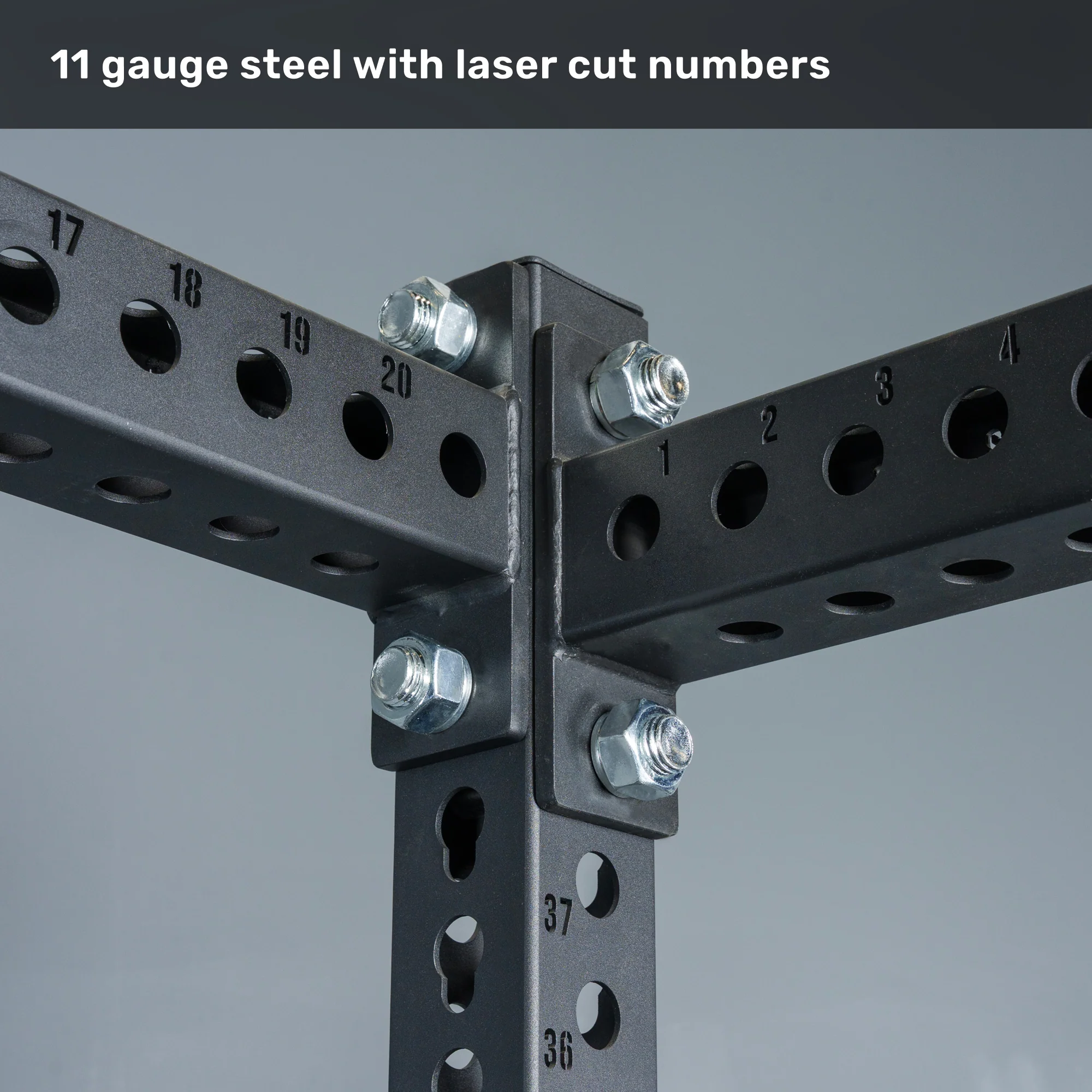 Manticore Four Post Power Rack - Prebuilt (3" x 3", 1" Holes) - Image 6