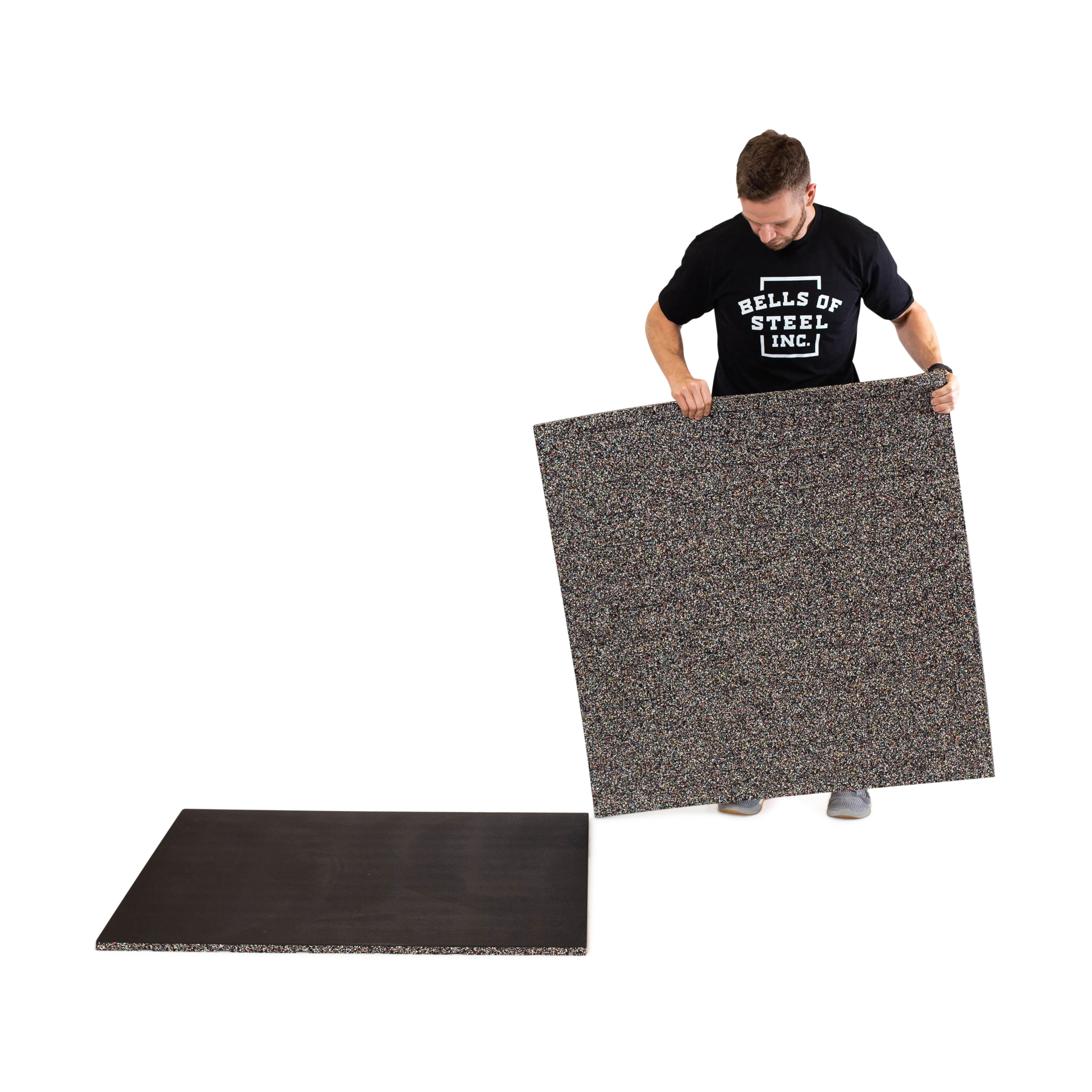 Rubber Flooring Gym Mat 39" x 39" (1m x 1m) - Image 3