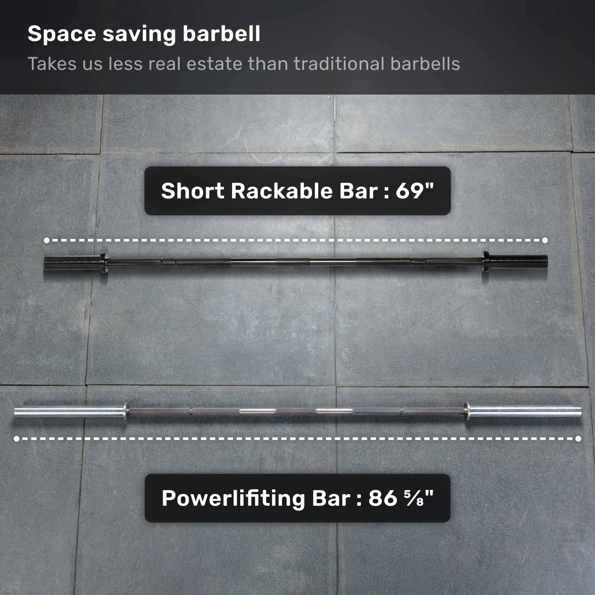 Short Rackable Barbell - Image 4